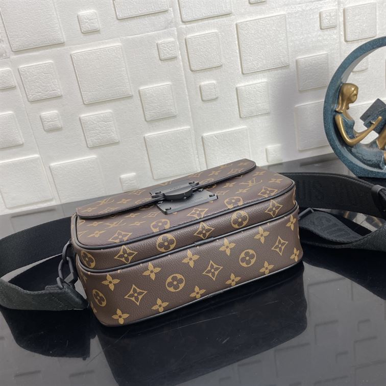 LOUIS VUITTON S LOCK MESSENGER MONOGRAM MACASSAR - LVB046