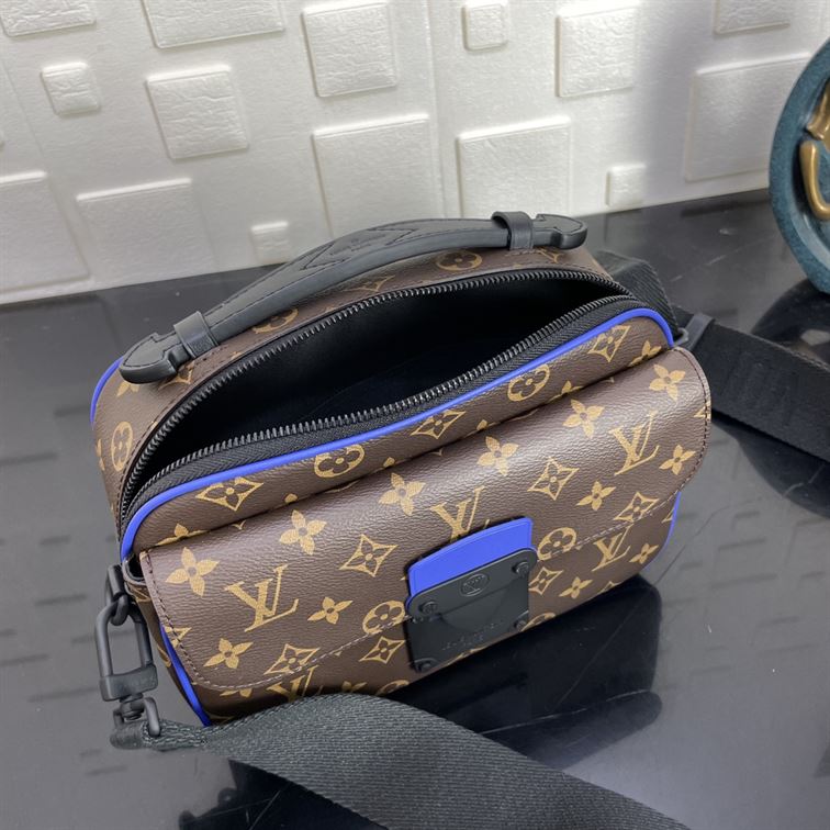 LOUIS VUITTON S LOCK MESSENGER MONOGRAM MACASSAR - LVB047