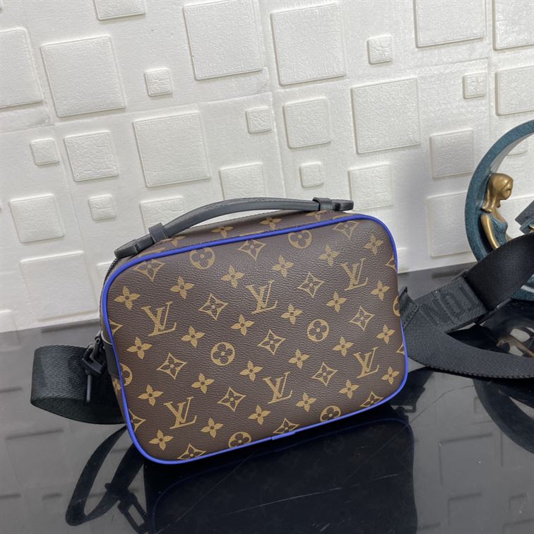 LOUIS VUITTON S LOCK MESSENGER MONOGRAM MACASSAR - LVB047
