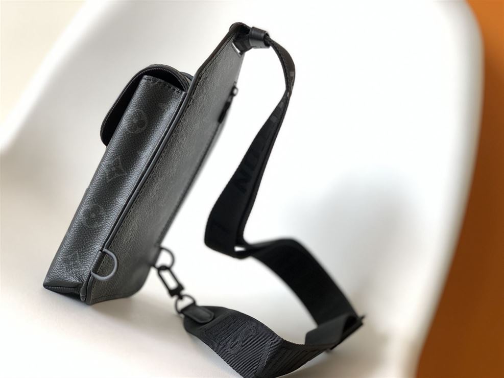 LOUIS VUITTON SAUMUR SLINGBAG MONOGRAM ECLIPSE COATED CANVAS - LVB010