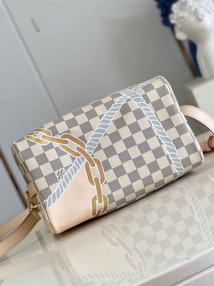 LOUIS VUITTON SPEEDY BANDOULIERE 25 DAMIER AZUR CANVAS