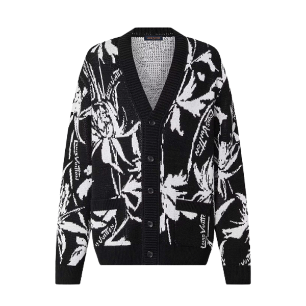 LOUIS VUITTON THISTLE JACQUARD CARDIGAN - LVH049