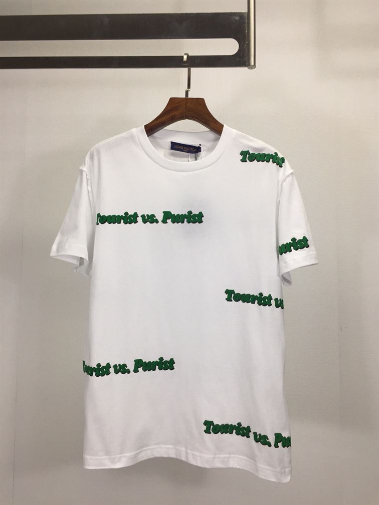 LOUIS VUITTON TOURIST AND PURIST PRINTED TEE IN WHITE - LVTS022