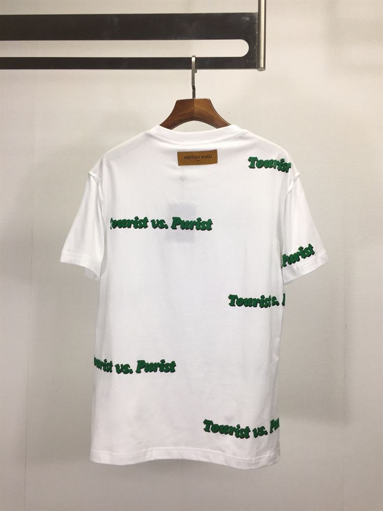 LOUIS VUITTON TOURIST AND PURIST PRINTED TEE IN WHITE - LVTS022