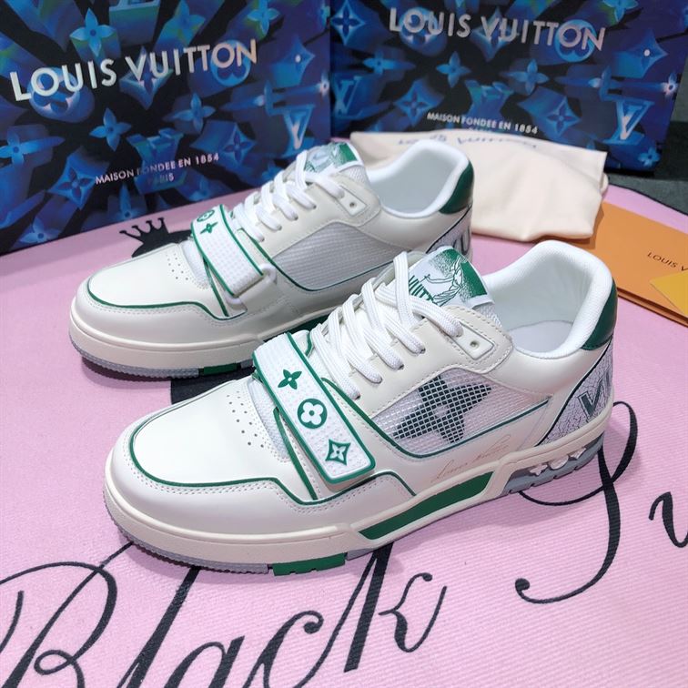 LOUIS VUITTON TRAINER GREEN MESH - LVS017