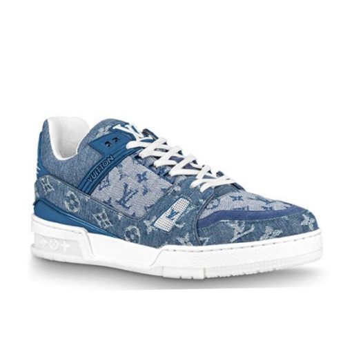 LOUIS VUITTON TRAINER SNEAKER DENIM MONOGRAM - LVS129