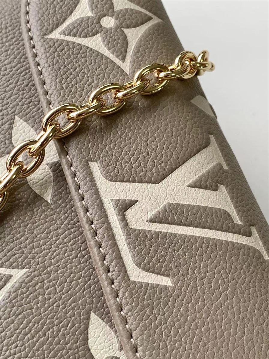 LOUIS VUITTON WALLET ON CHAIN IVY BICOLOR
