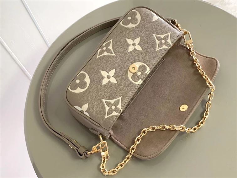 LOUIS VUITTON WALLET ON CHAIN IVY BICOLOR