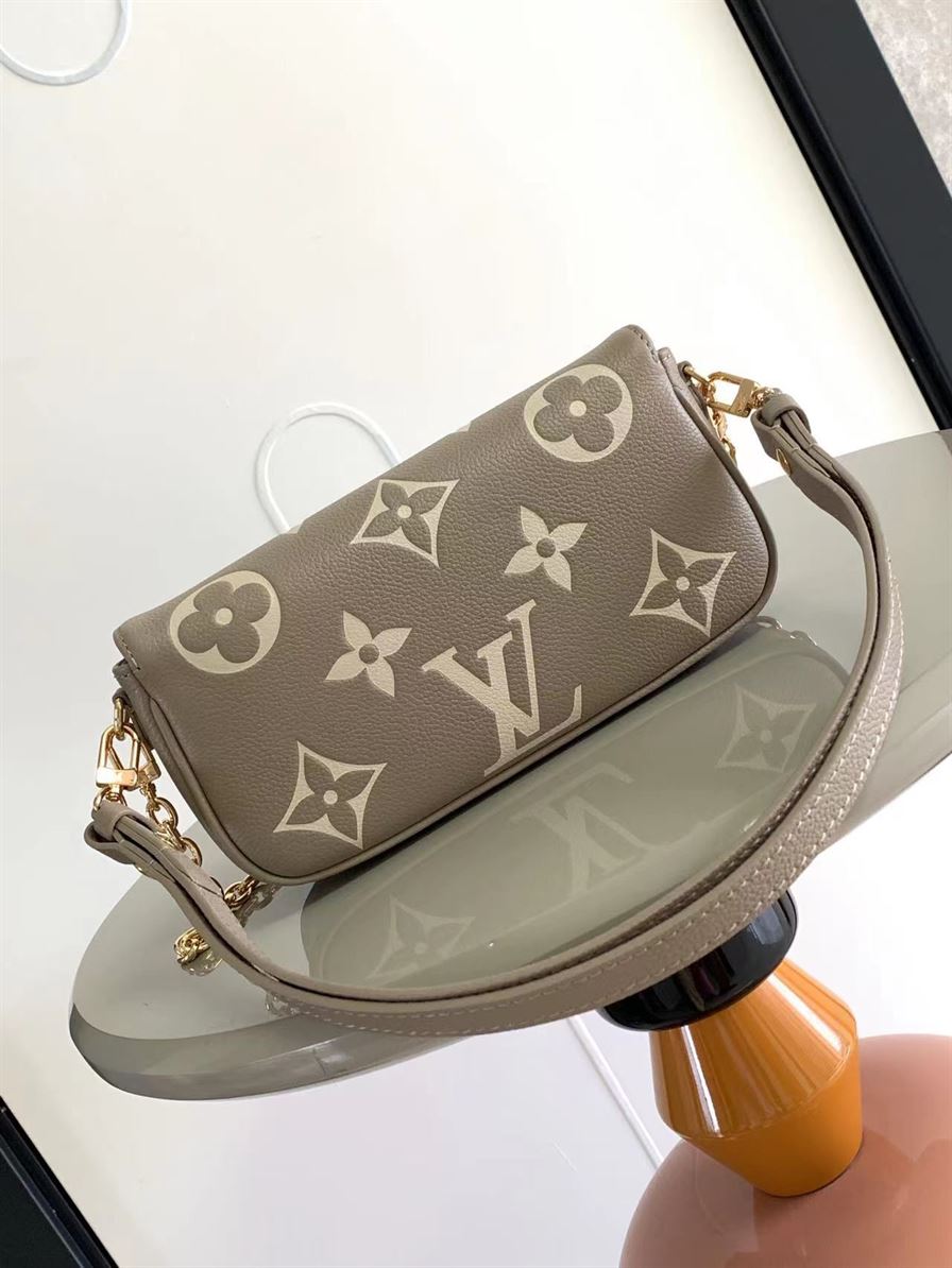 LOUIS VUITTON WALLET ON CHAIN IVY BICOLOR