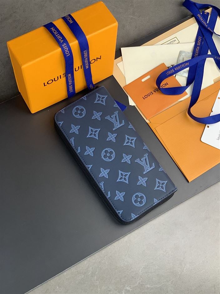 LOUIS VUITTON WALLET ORGANIZER BLUE