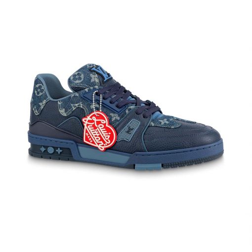LOUIS VUITTON X NIGO TRAINER SNEAKERS IN BLUE - LVS005