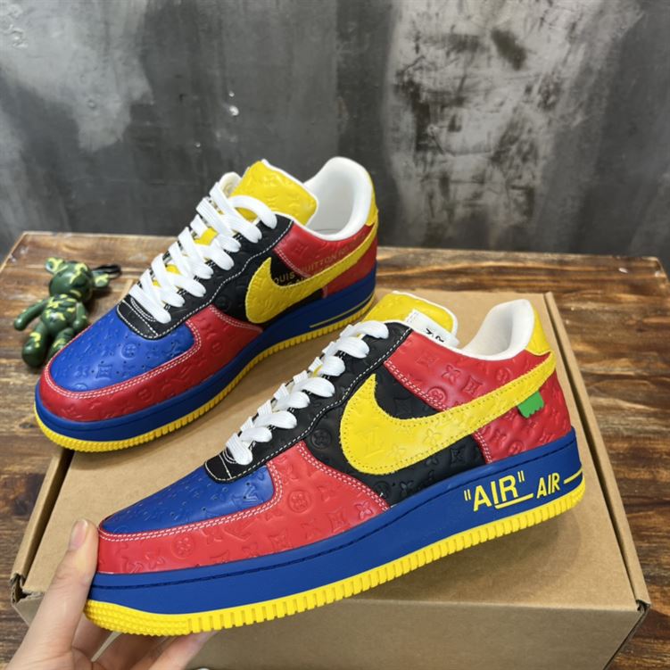 LOUIS VUITTON X NIKE AIR FORCE 1 LOW-TOP SNEAKERS IN MULTICOLOR - LVS118
