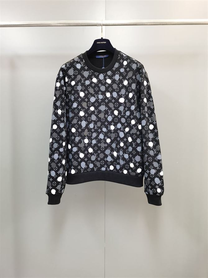 LOUIS VUITTON X YK PAINTED DOTS PRINTED CREWNECK - LVH030