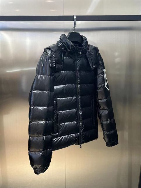 MONCLER BLACK DOWN SAULX PUFFER JACKET - MC025