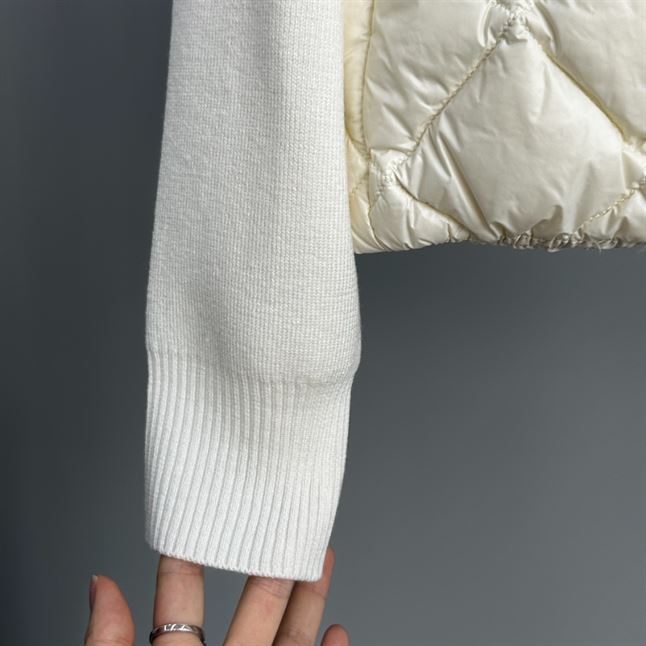 MONCLER DOWN PUFFER WOOL CARDIGAN - MC032