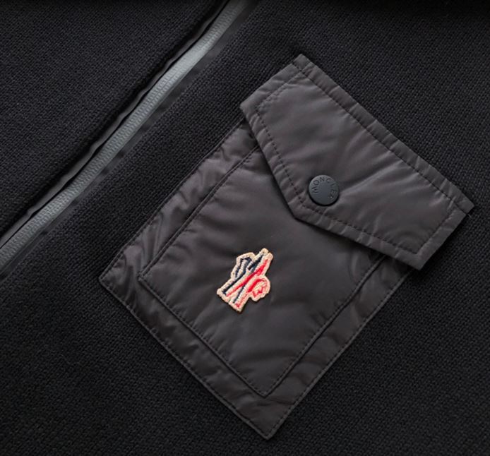 MONCLER HOODED WOOL CARDIGAN - MC041