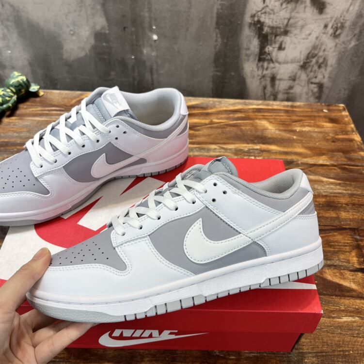 NIKE SB DUNK LOW RETRO WHITE GREY - NSN014
