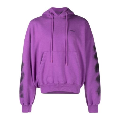 OFF-WHITE ARROWS-PRINT DRAWSTRING HOODIE - OS013