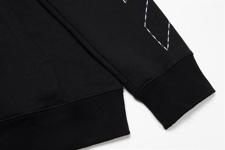 OFF-WHITE STITCH ARR DIAGS KNIW HOODIE - OS019