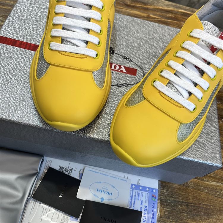 PRADA AMERICA'S CUP SOFT RUBBER AND BIKE FABRIC SNEAKERS - PRS041