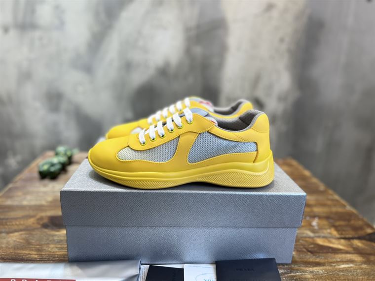 PRADA AMERICA'S CUP SOFT RUBBER AND BIKE FABRIC SNEAKERS - PRS041