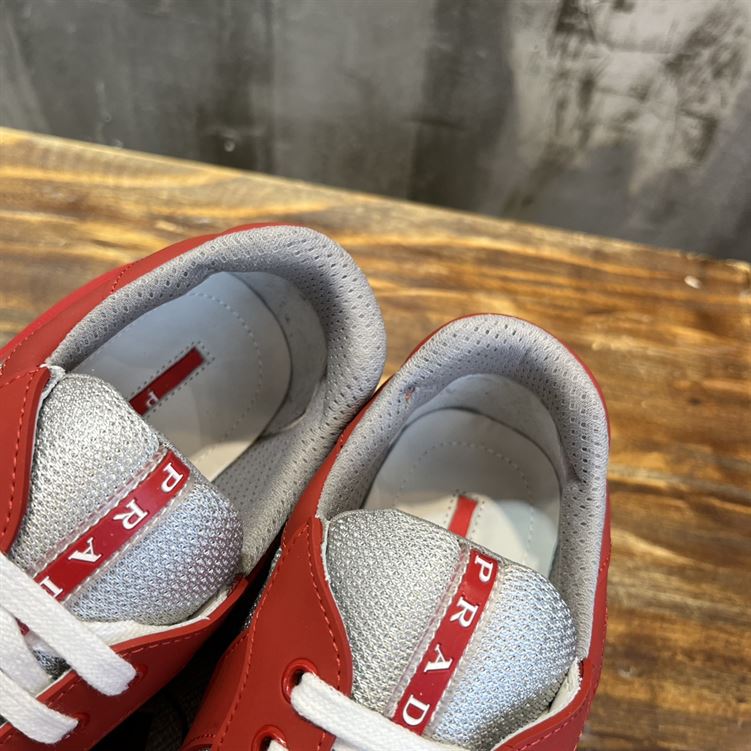 PRADA AMERICA'S CUP SOFT RUBBER AND BIKE FABRIC SNEAKERS - PRS046