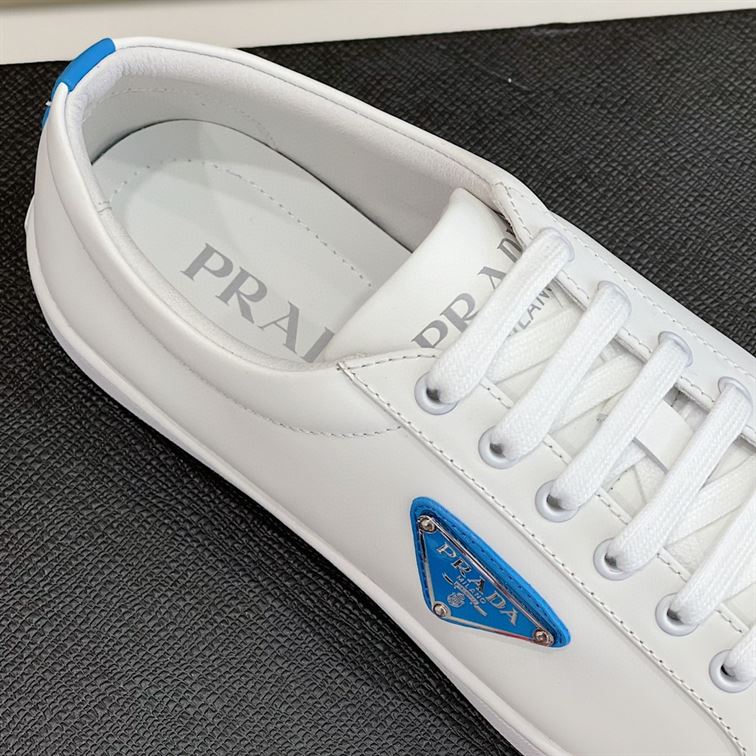 PRADA BRUSHED LEATHER SNEAKERS - PRS012