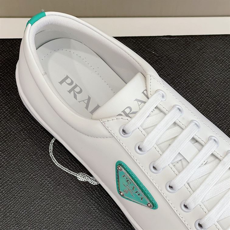 PRADA BRUSHED LEATHER SNEAKERS - PRS013