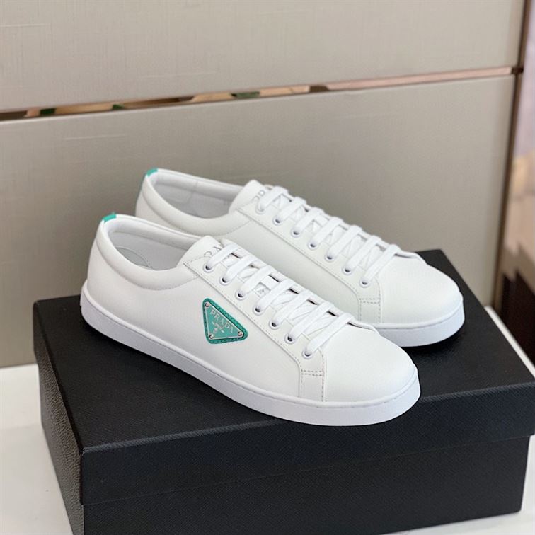 PRADA BRUSHED LEATHER SNEAKERS - PRS013