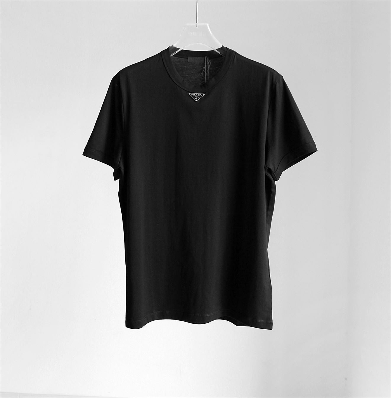 PRADA COTTON T-SHIRT BLACK - PT001