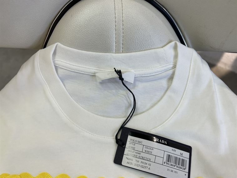 PRADA COTTON T-SHIRT WHITE - PT004