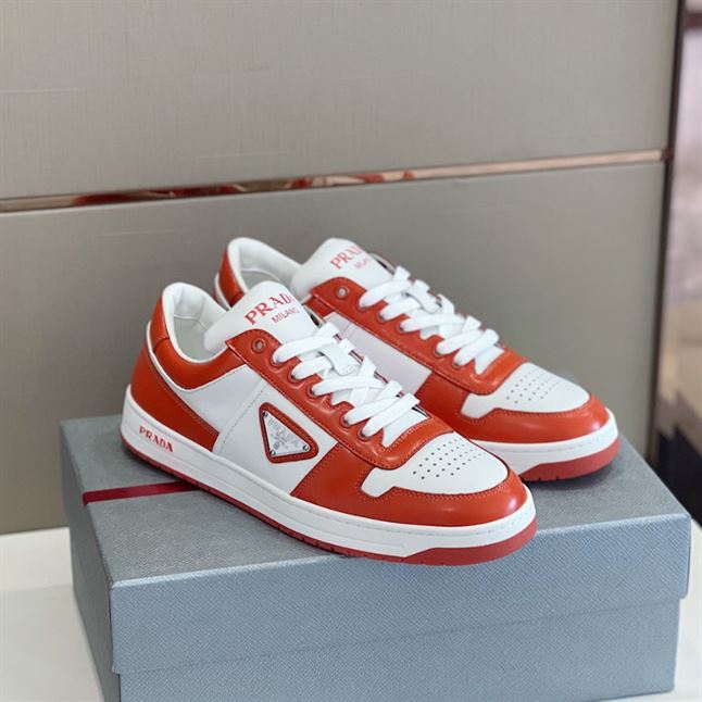 PRADA DOWNTOWN LEATHER SNEAKERS - PRS071
