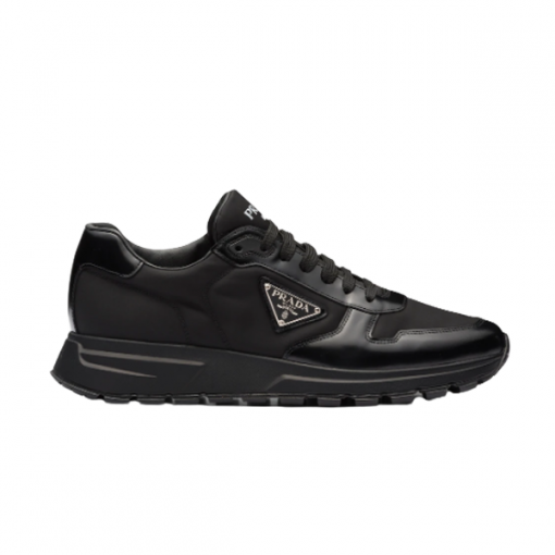 PRADA PRAX 01 RE-NYLON AND BRUSHED LEATHER SNEAKERS - PRS027