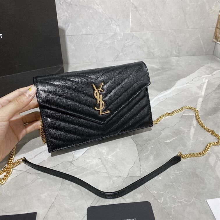 YSL CASSANDRE MATELASSÉ CHAIN WALLET