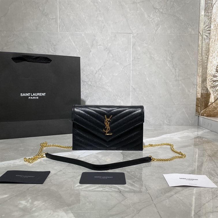 YSL CASSANDRE MATELASSÉ CHAIN WALLET