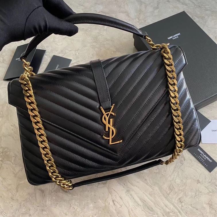 YSL COLLEGE BLACK BAG