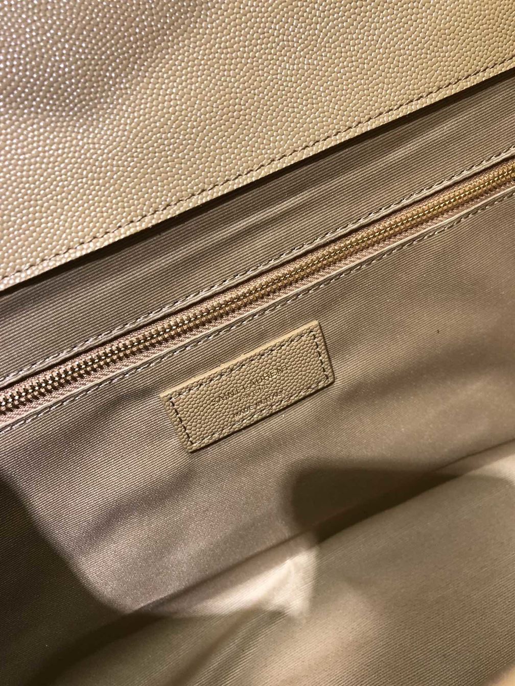 YSL COLLEGE MATT GOLD BAG