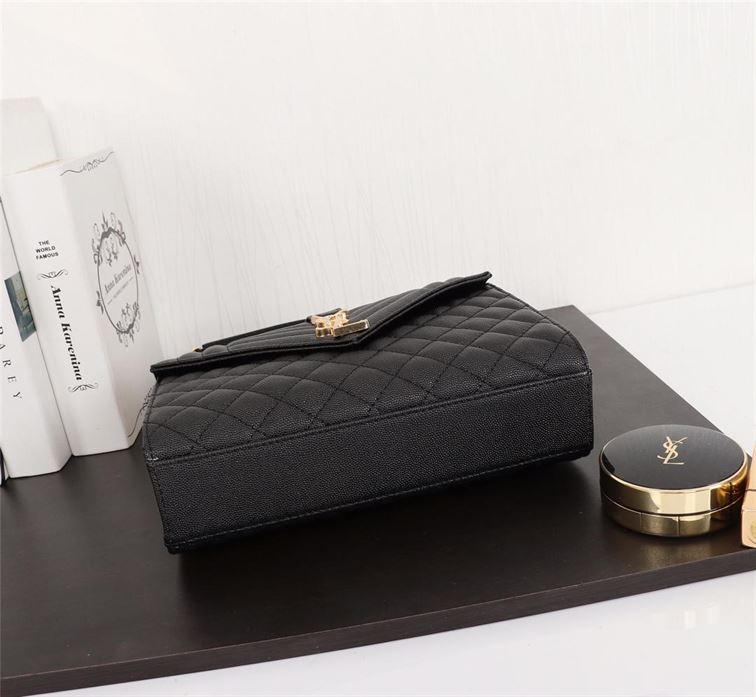 YSL ENVELOPE MEDIUM CHAIN BAG IN SUPPLE