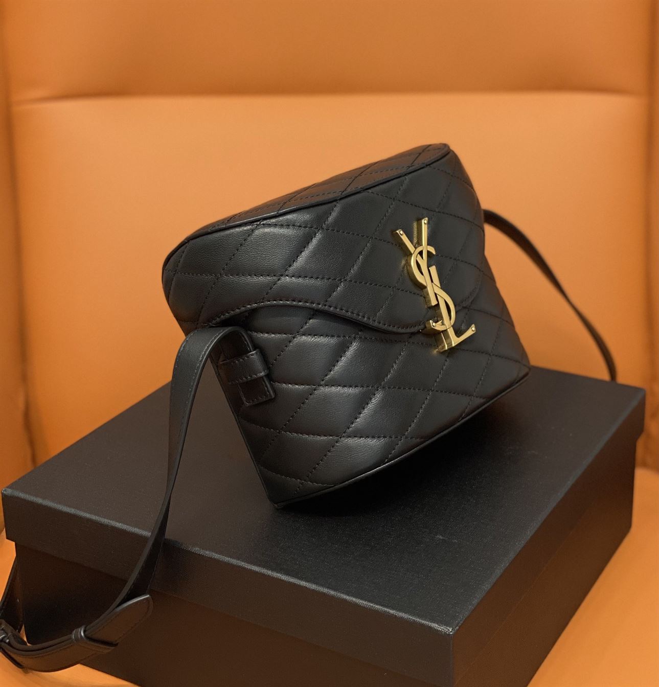 YSL JUNE QUILTED LEATHER CROSSBODY BAG
