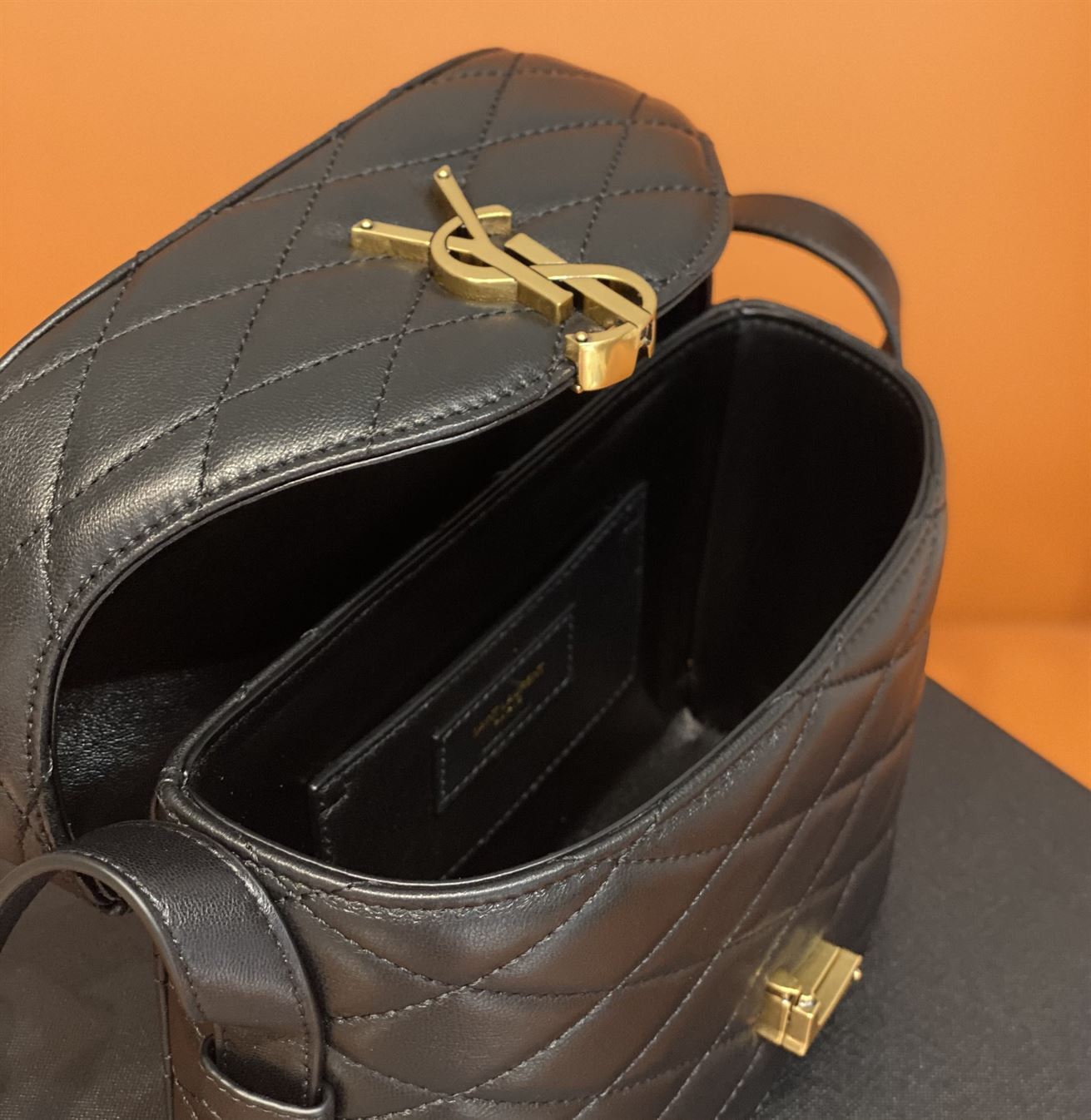 YSL JUNE QUILTED LEATHER CROSSBODY BAG