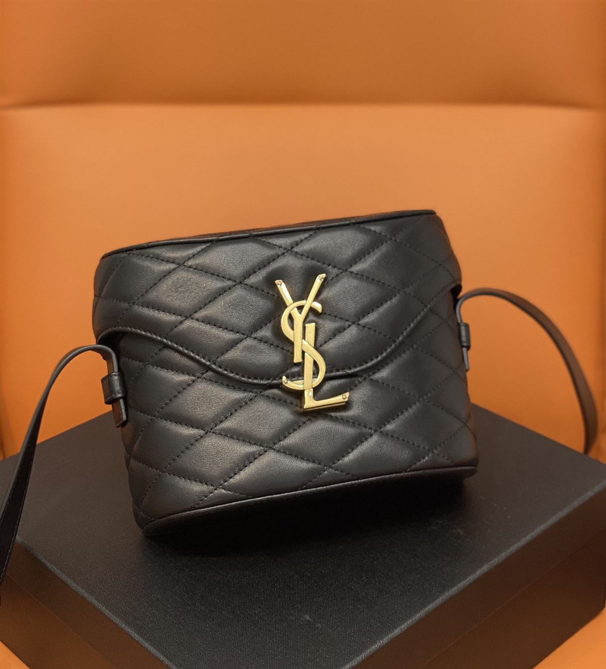 YSL JUNE QUILTED LEATHER CROSSBODY BAG