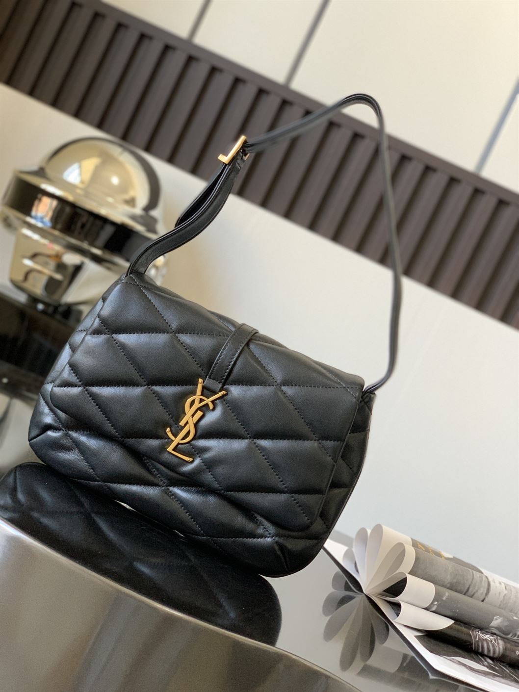 YSL LE 57 HOBO BAG IN QUILTED LAMBSKIN