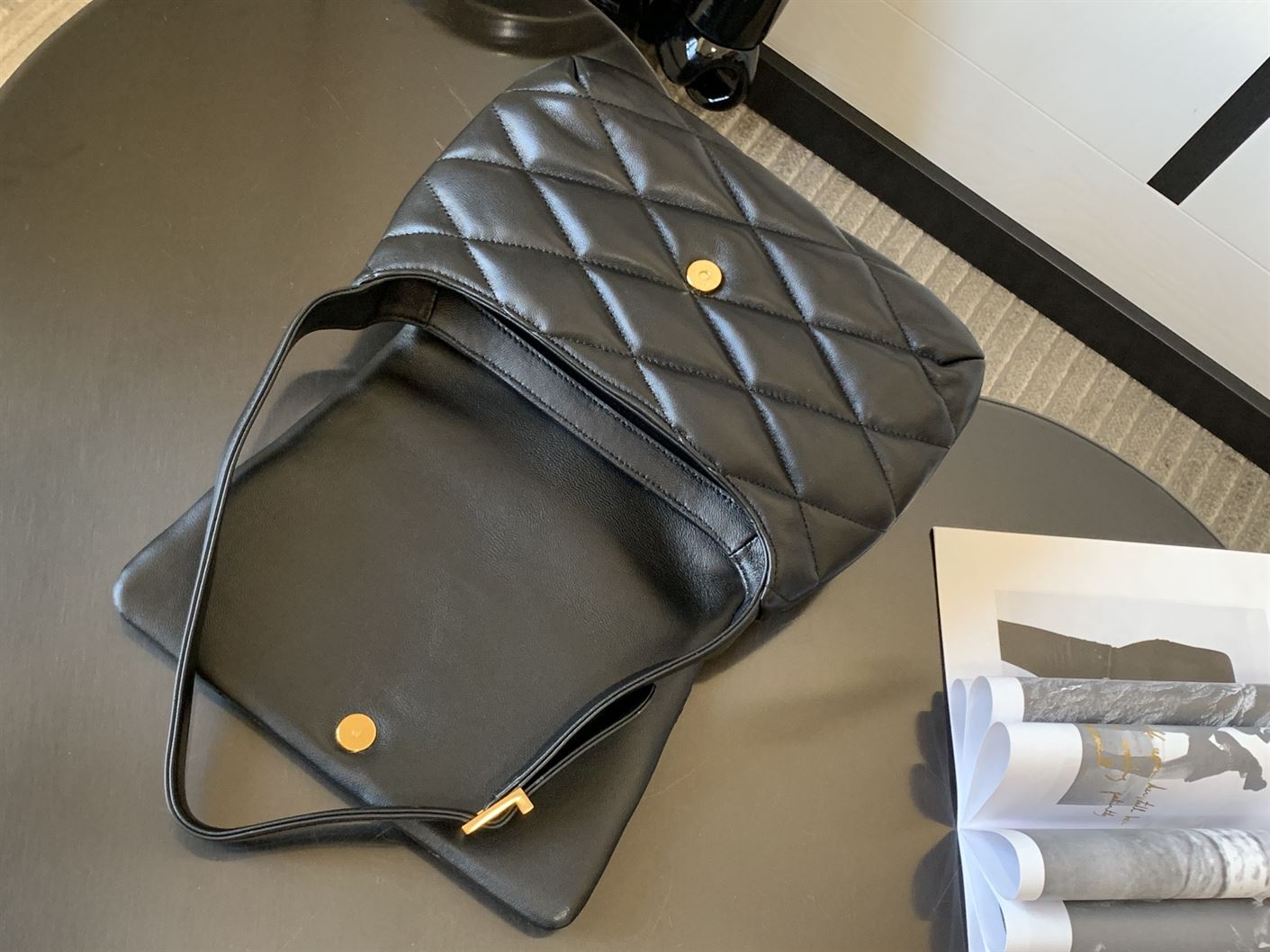 YSL LE 57 HOBO BAG IN QUILTED LAMBSKIN