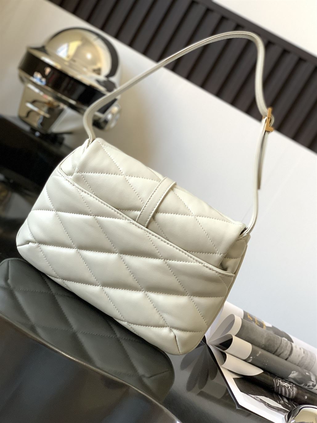 YSL LE 57 HOBO BAG IN QUILTED LAMBSKIN