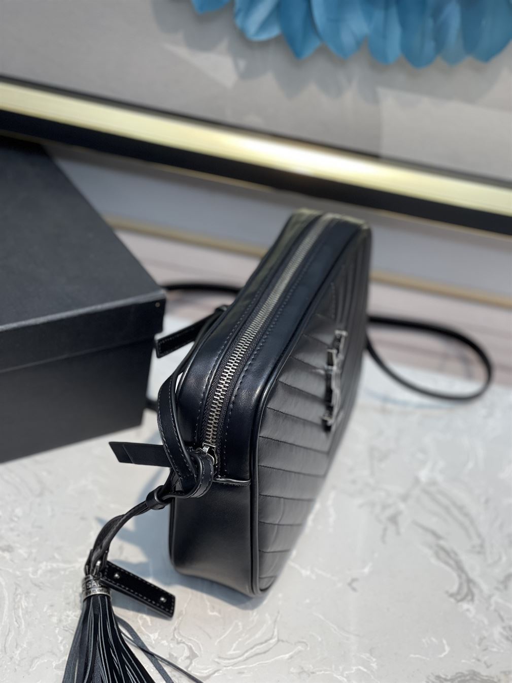 YSL LOU CAMERA BAG IN QUILTED LEATHER