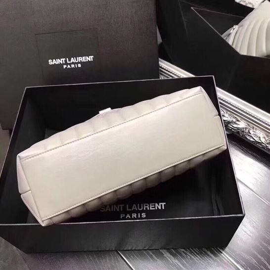 YSL LOULOU WHITE BAG