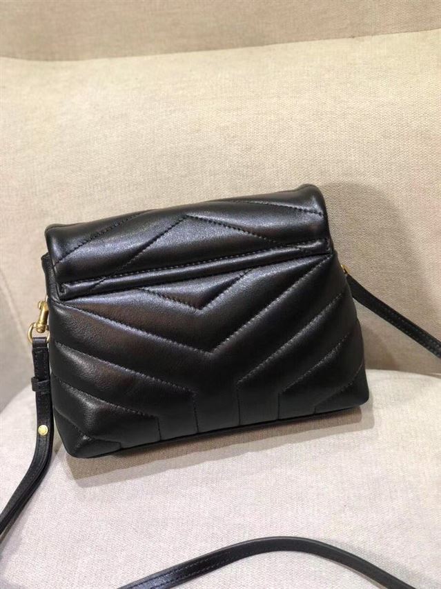 YSL LOULOU TOY STRAP BLACK BAG