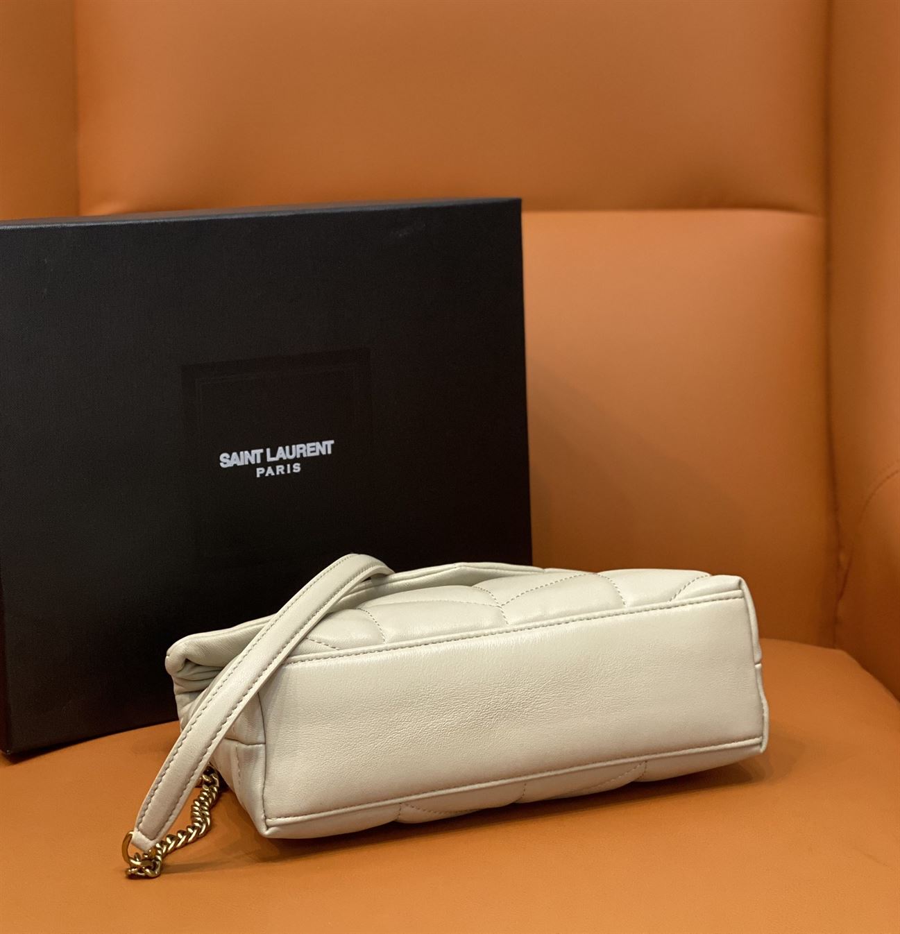 YSL PUFFER TOY BAG IN QUILTED LAMBSKIN