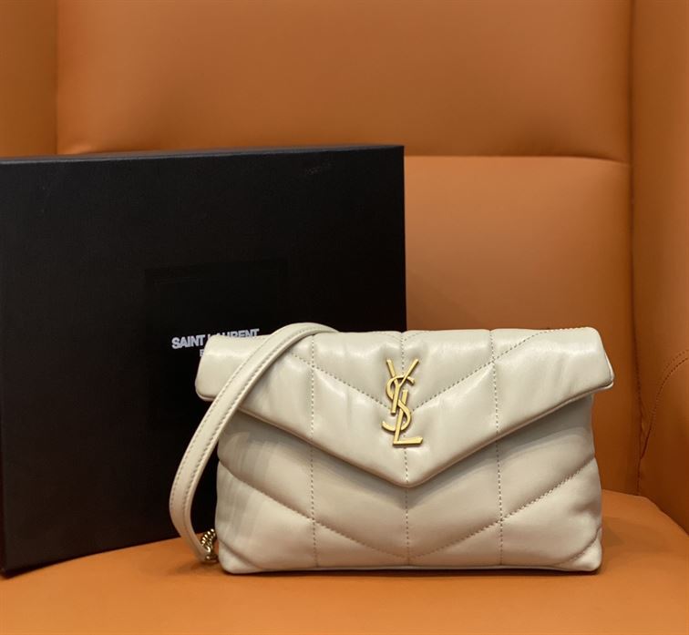 YSL PUFFER TOY BAG IN QUILTED LAMBSKIN