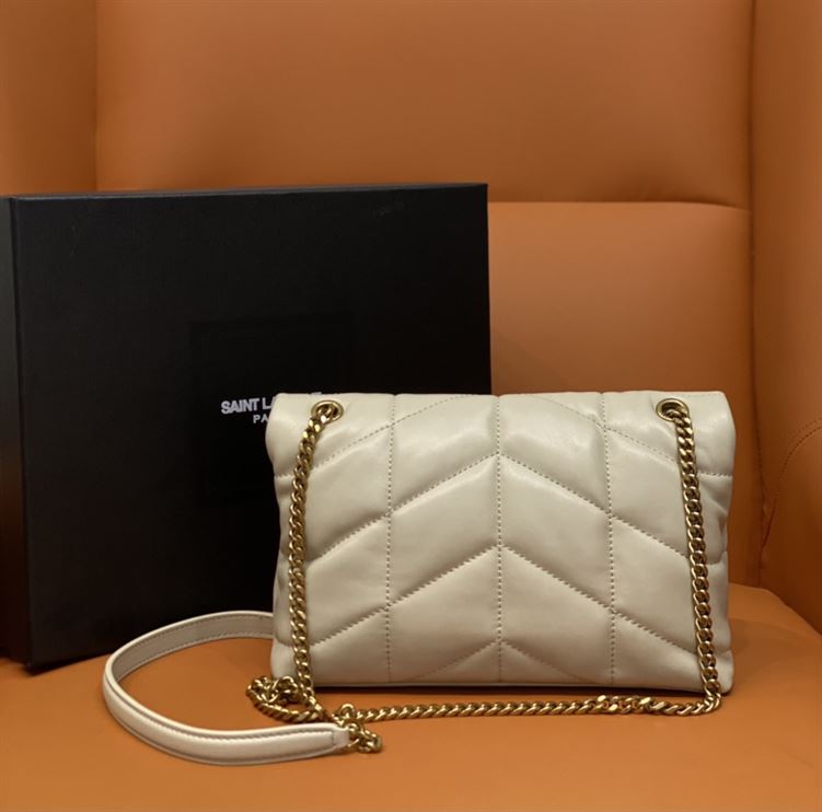 YSL PUFFER TOY BAG IN QUILTED LAMBSKIN